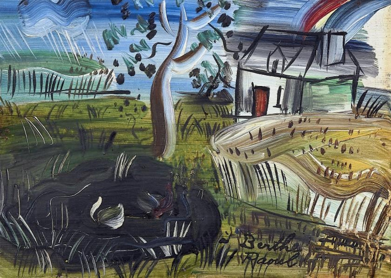 The house at the pond by Raoul Dufy