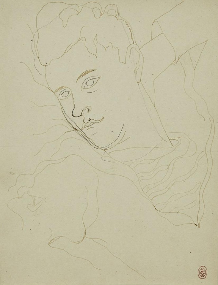 Portrait of Jean Desbordes by Jean Cocteau