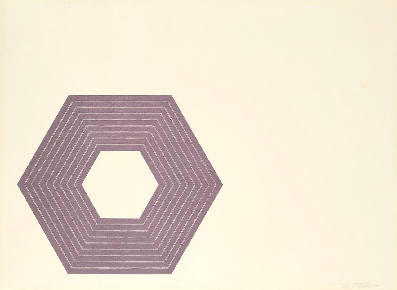 Sidney Guberman, from Purple series (A. 68) by Frank Stella