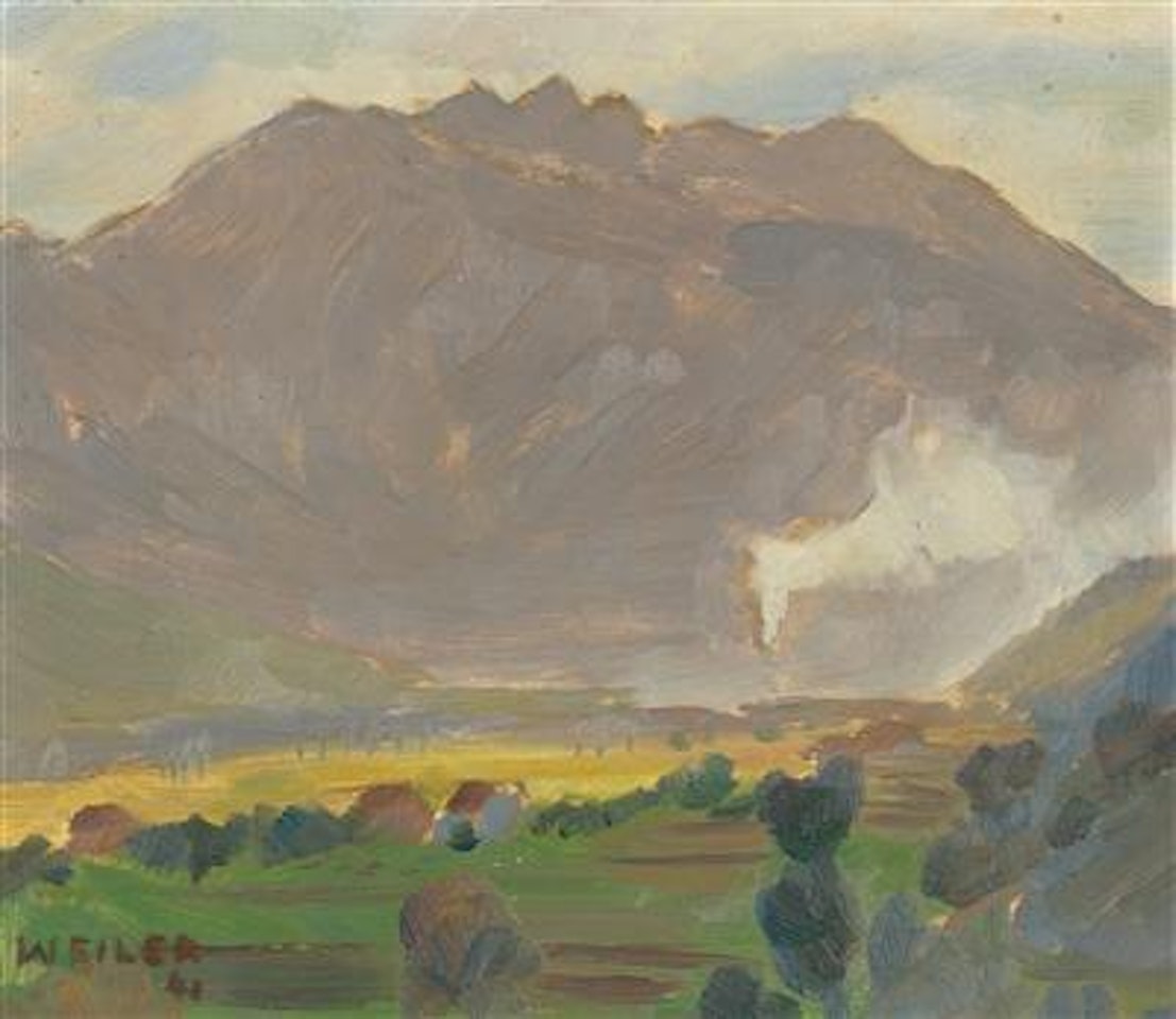 A landscape by Max Weiler