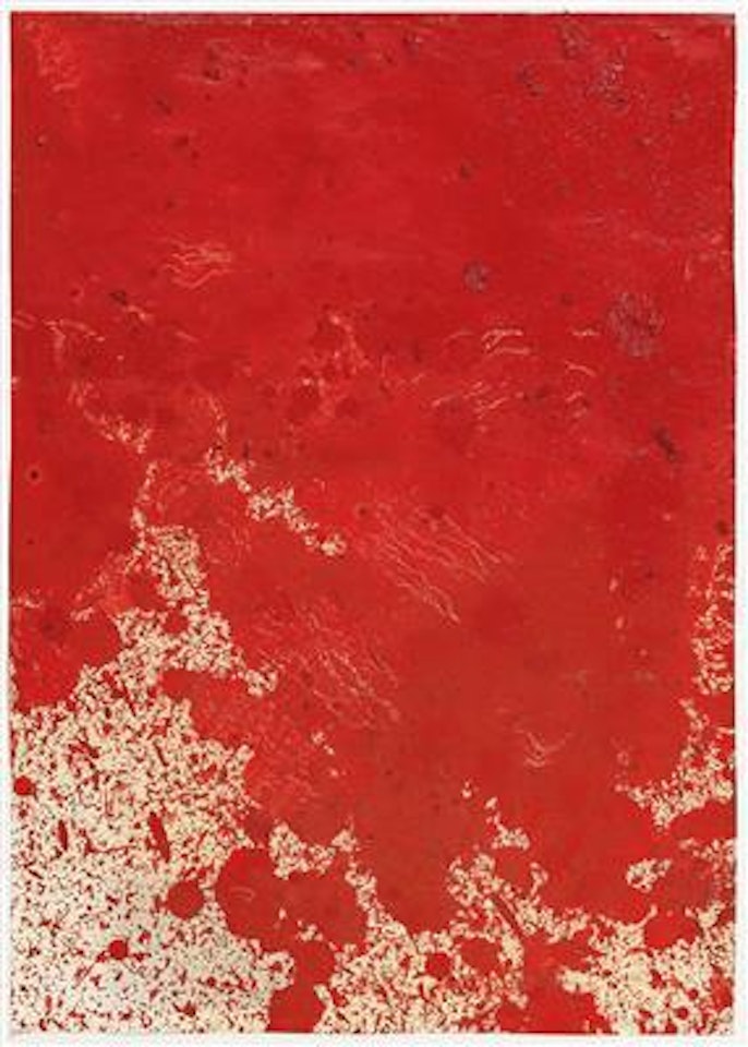 Untitled, relic of artistic action by Hermann Nitsch