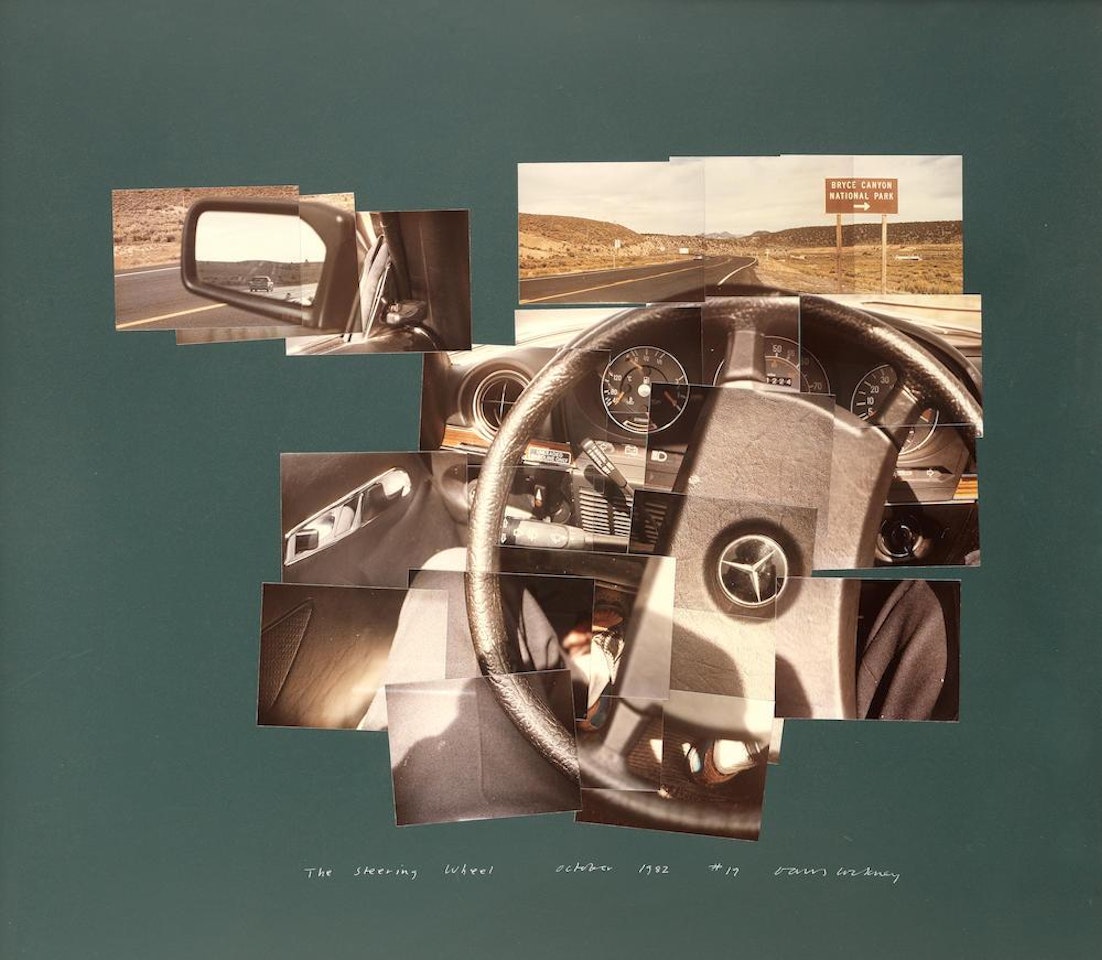 Steering Wheel, October by David Hockney