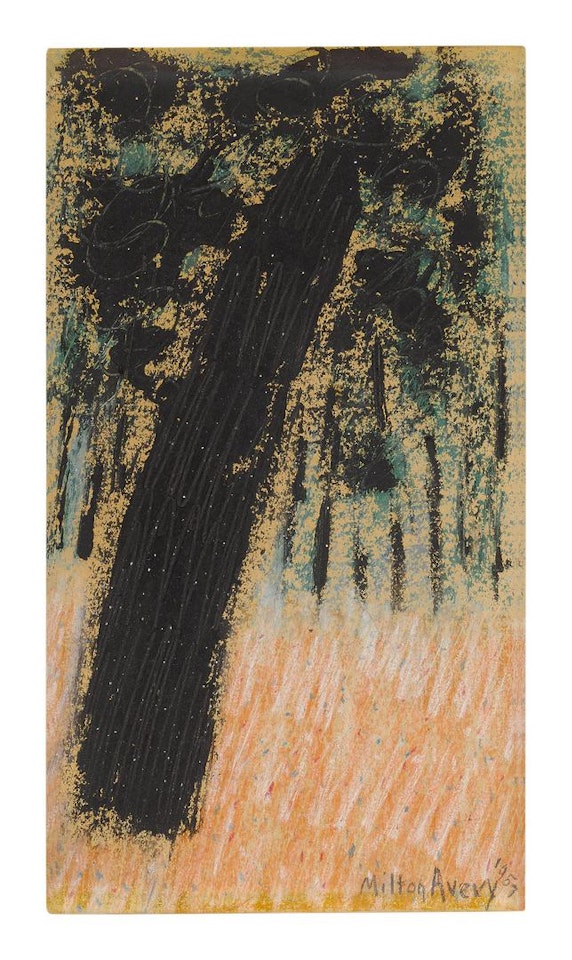ORANGE LANDSCAPE by Milton Avery