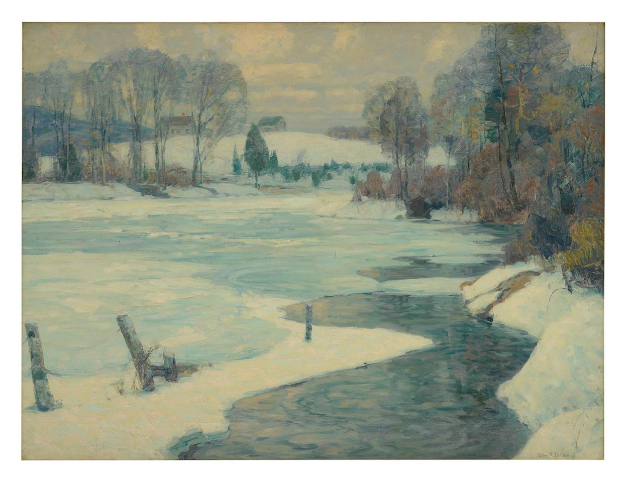 THAWING STREAM by John Fabian Carlson