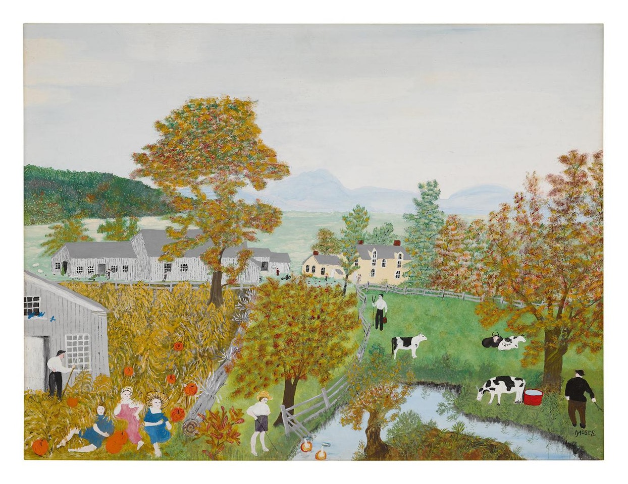 OCTOBER by Grandma Moses