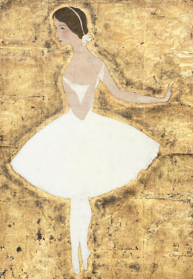 La danseuse en blanc by Leonard Tsuguharu Foujita