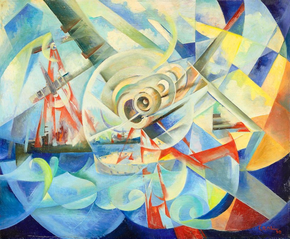 Battaglia in mare by Tullio Crali