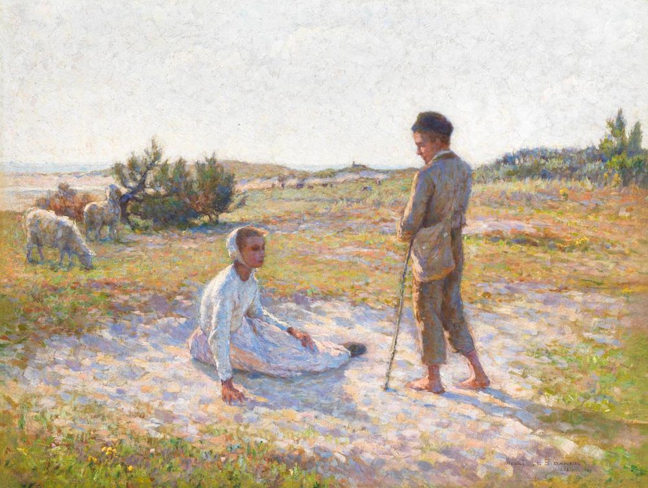 Sur les dunes, Etaples by Henri Le Sidaner