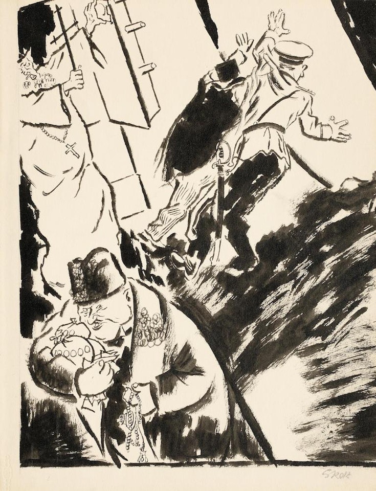 Russland wird beraubt by George Grosz