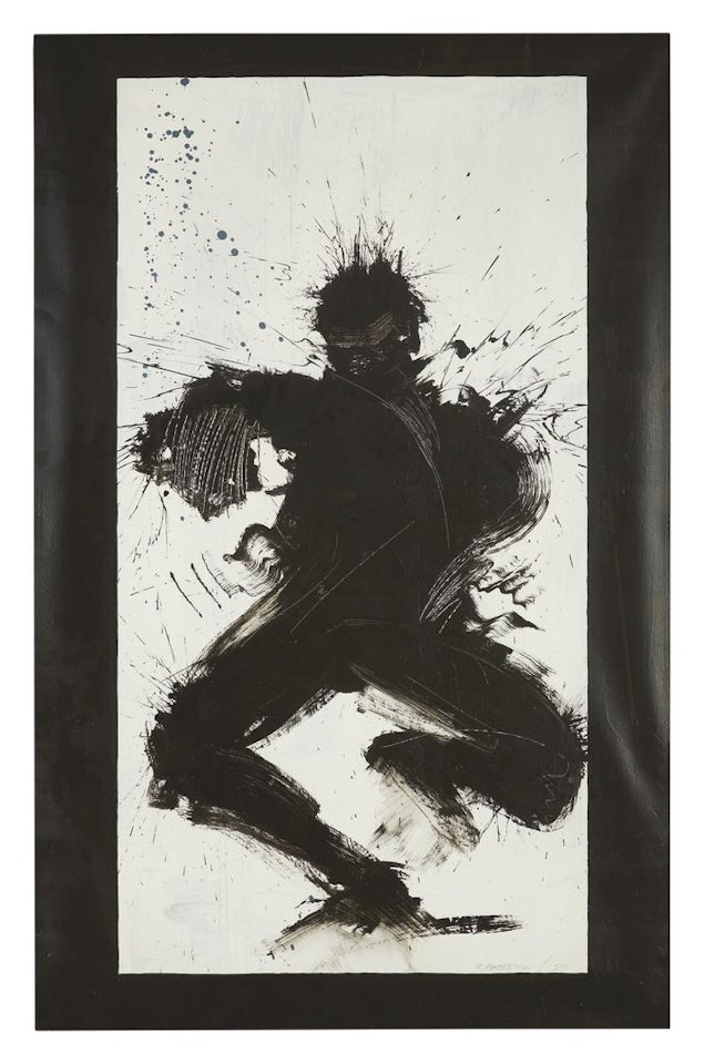 JUMPING SHADOW, BOXING SHADOWMAN by Richard Hambleton