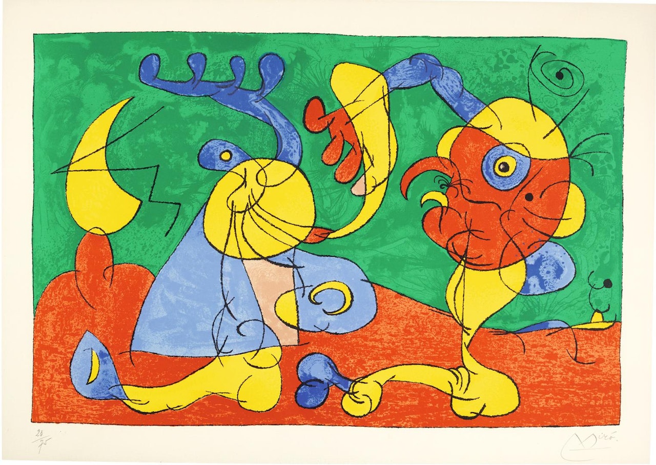 SUITES POUR UBU ROI (PLATE XXI) (MOURLOT 412, SEE CRAMER BOOKS 107) by Joan Miró