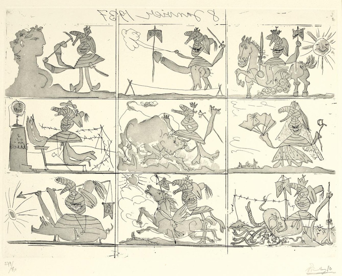 SUEÑO Y MENTIRA DE FRANCO (B. 297-298; BA. 615-616) by Pablo Picasso