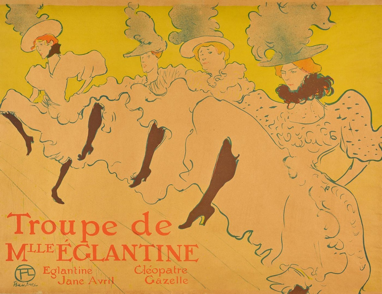 LA TROUPE DE MADEMOISELLE EGLANTINE (W. P21; D. 361; A. 198; ADR. 162) by Henri de Toulouse-Lautrec