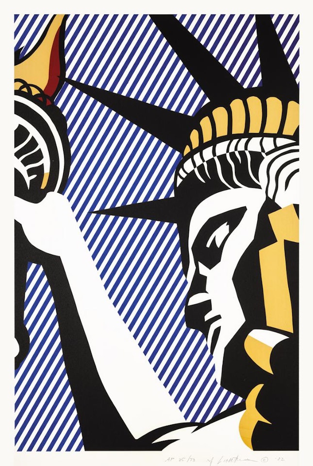 I LOVE LIBERTY (C. 192) by Roy Lichtenstein