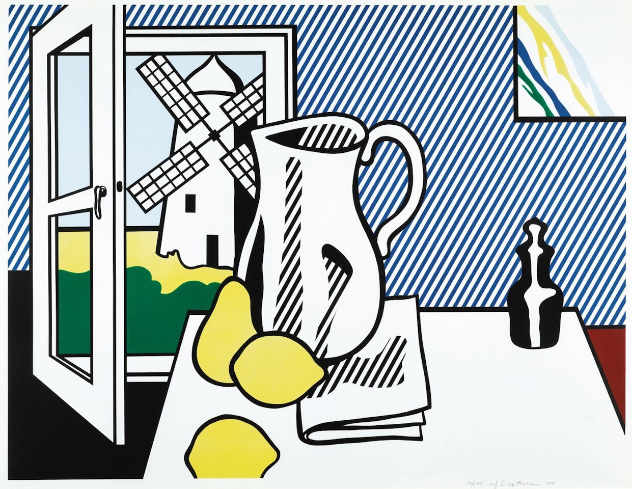 STILL LIFE WITH WINDMILL (C. 132) by Roy Lichtenstein