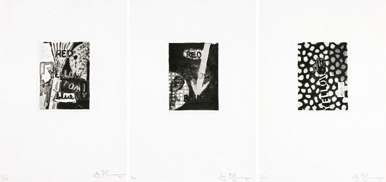 UNTITLED (ULAE 221-223) by Jasper Johns