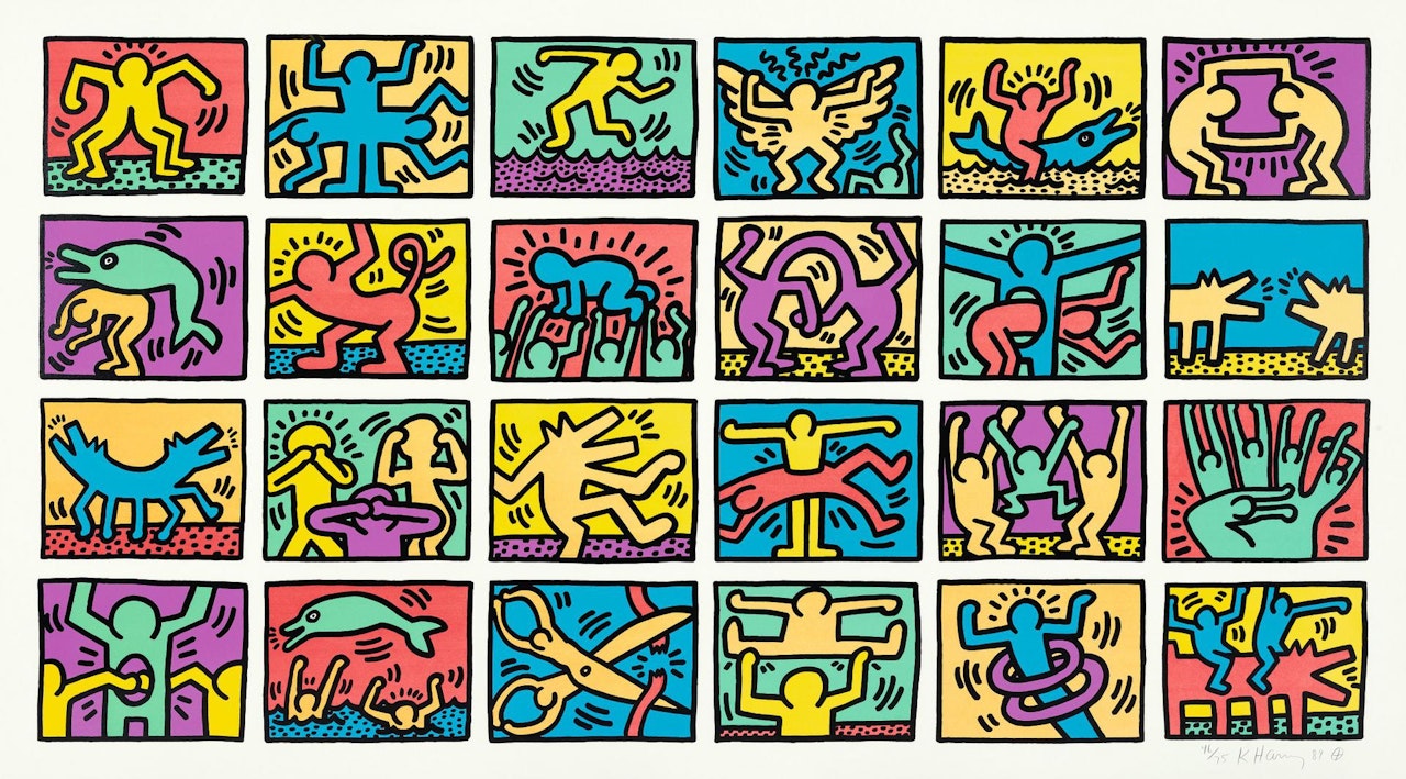 RETROSPECT (LITTMANN P. 120-121) by Keith Haring