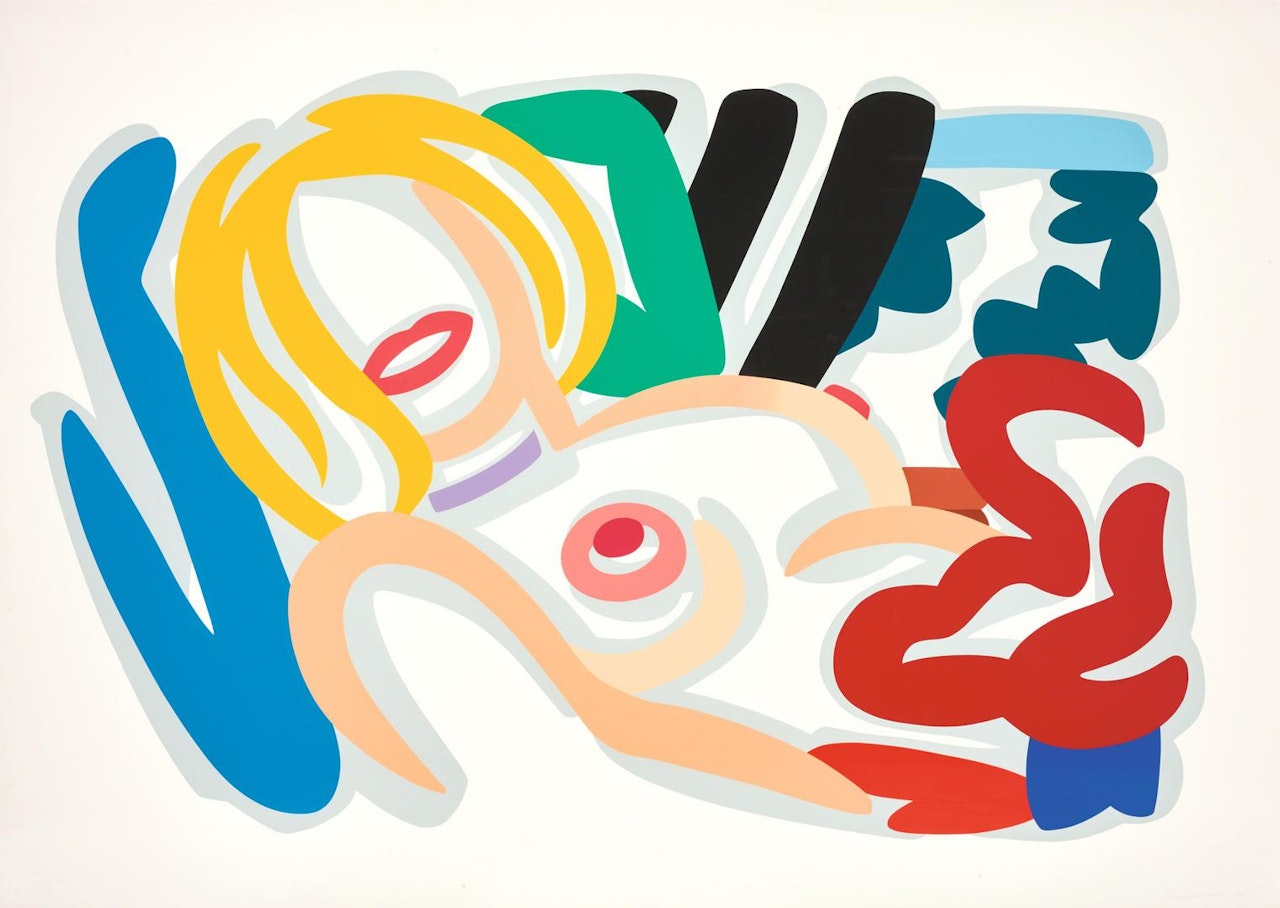 BIG BLONDE WITH CHOKER by Tom Wesselmann
