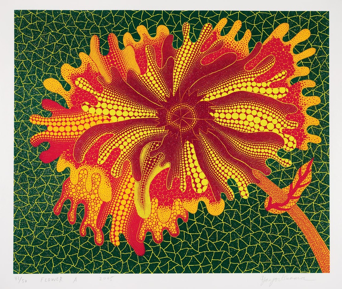 FLOWERS A by Yayoi Kusama