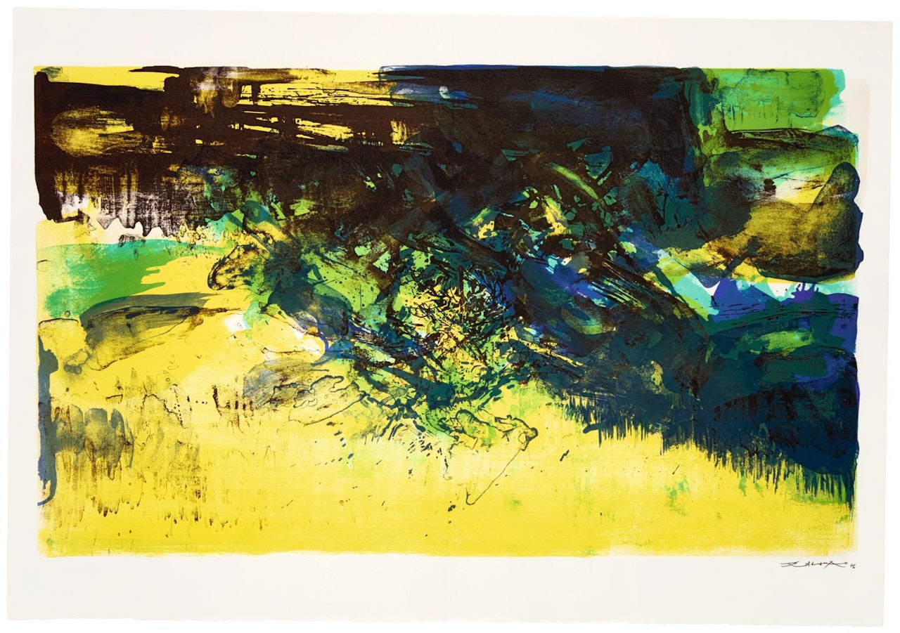 À LA GLOIRE DE L'IMAGE ET ART POÉTIQUE (ÅGERUP 271, 272, 276, 278, 281, 283) by Zao Wou-Ki