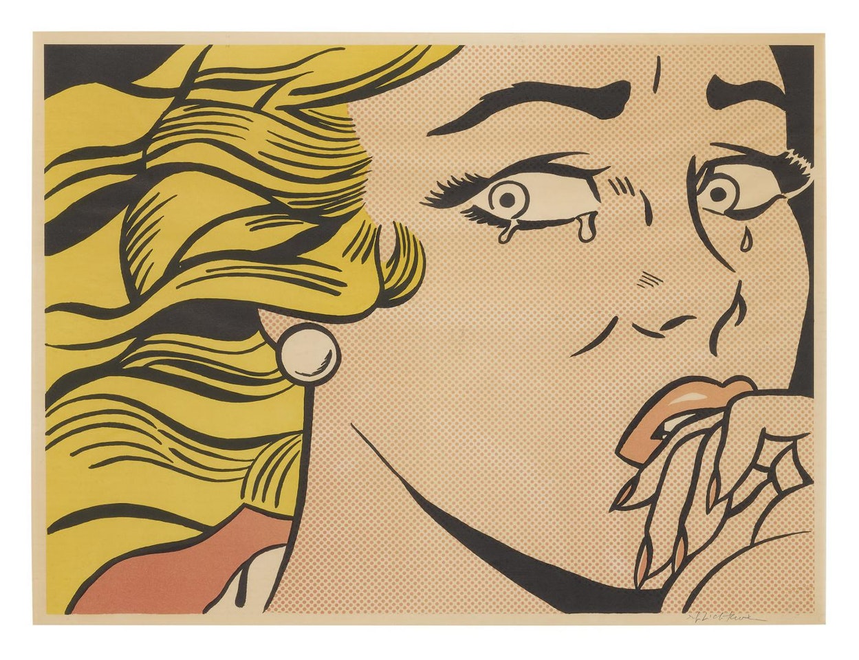 CRYING GIRL (CORLETT II.1) by Roy Lichtenstein