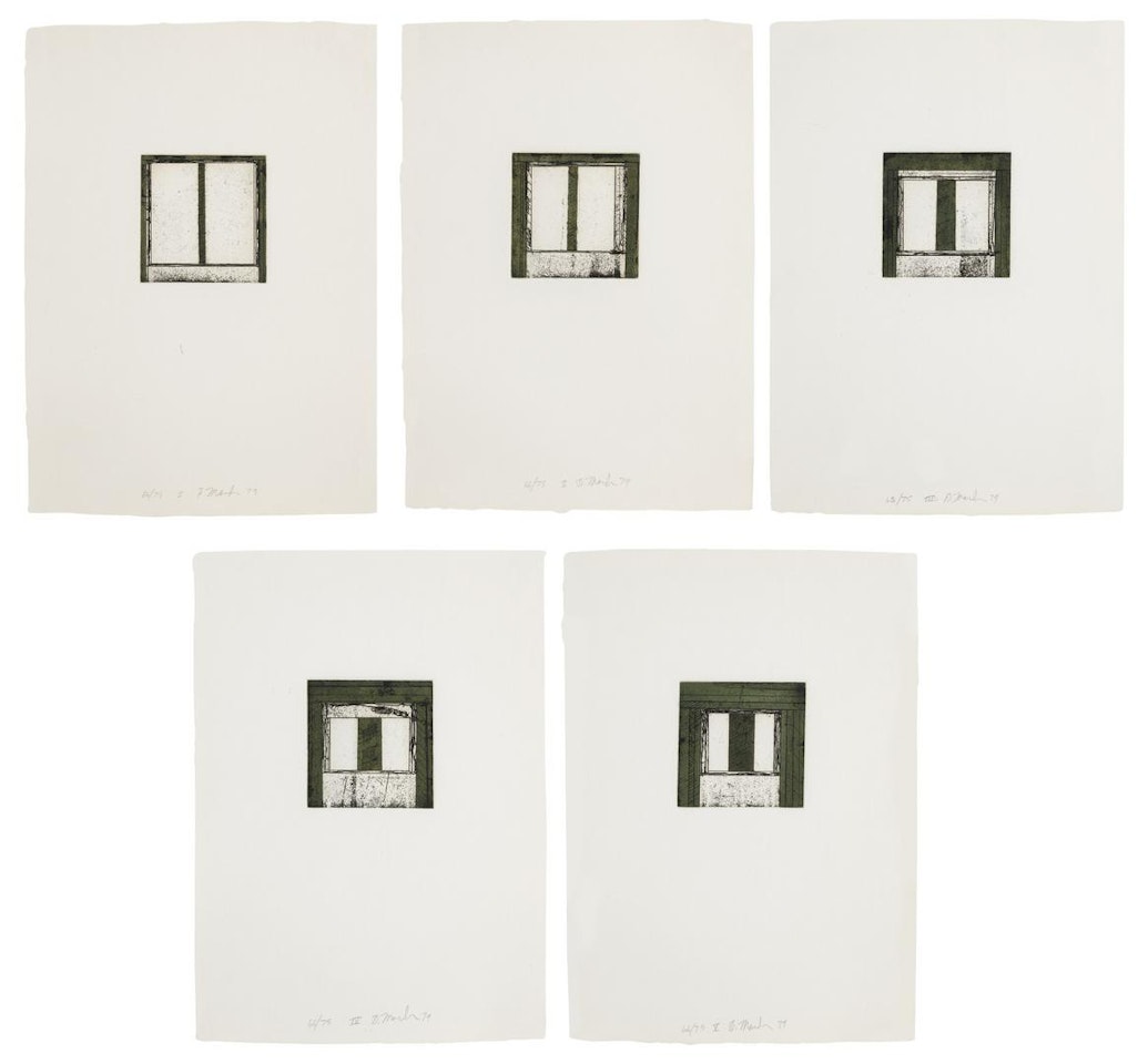 FOCUS I - V (LEWISON 32) by Brice Marden