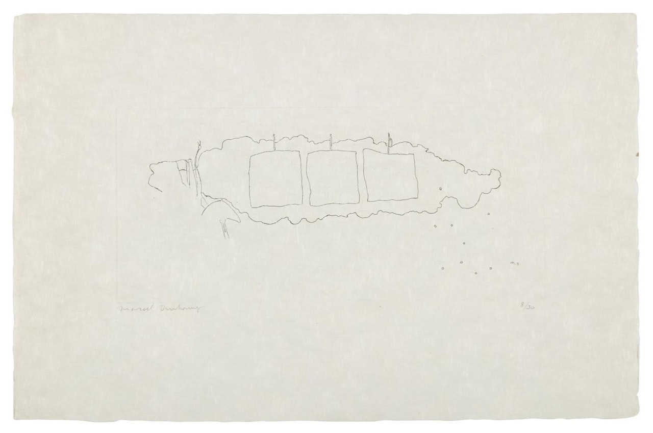 THE TOP INSCRIPTION (SCHWARZ 624A) by Marcel Duchamp