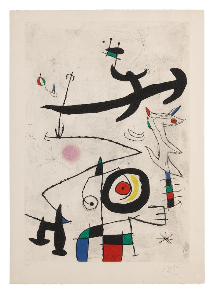 VILLAGE D'OISEAUX (DUPIN 526) by Joan Miró