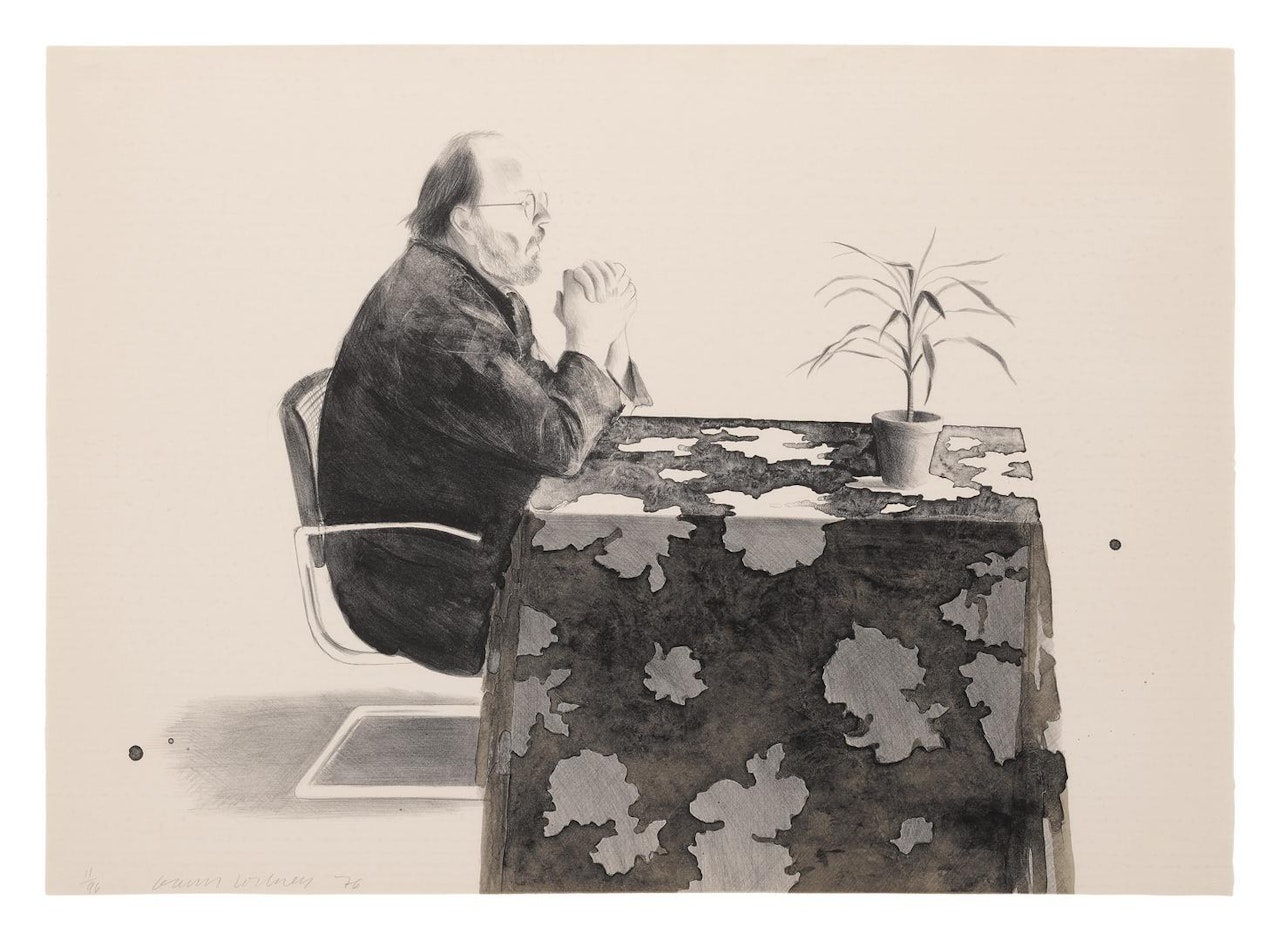 HENRY AT TABLE (SCOTTISH ARTS COUNCIL 188; MUSEUM OF CONTEMPORARY ART TOKYO 176) by David Hockney