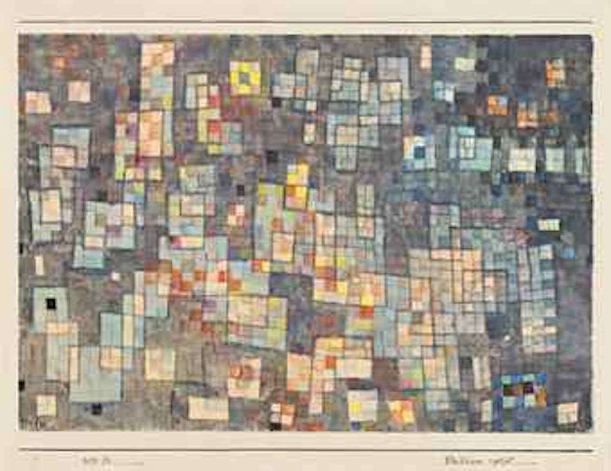 Glashäuser viertel by Paul Klee