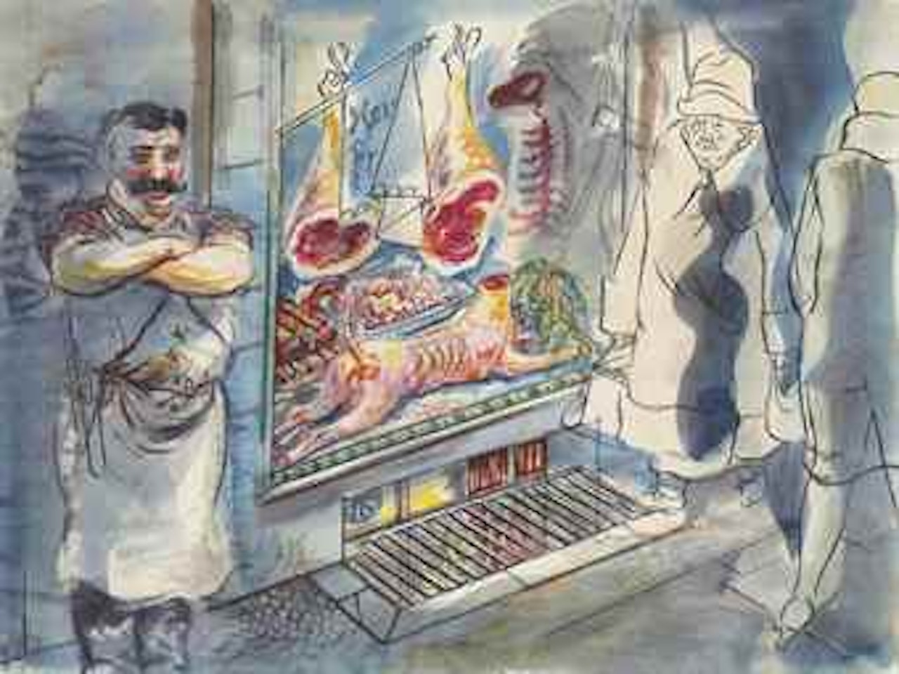 Der Weg allen Fleisches II by George Grosz