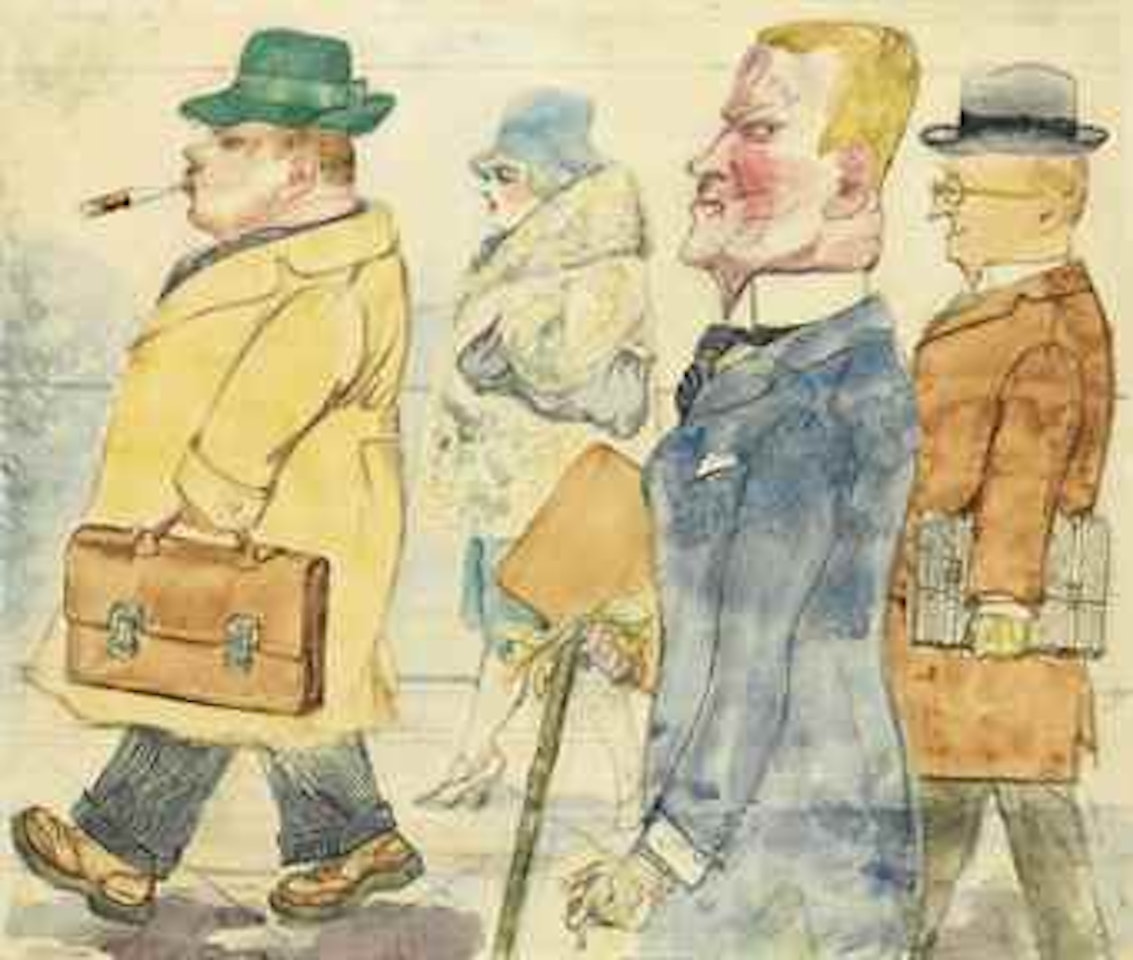 Der neue Reichstag zieht ein by George Grosz