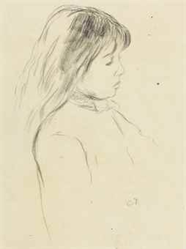 Enfant de profil by Camille Pissarro