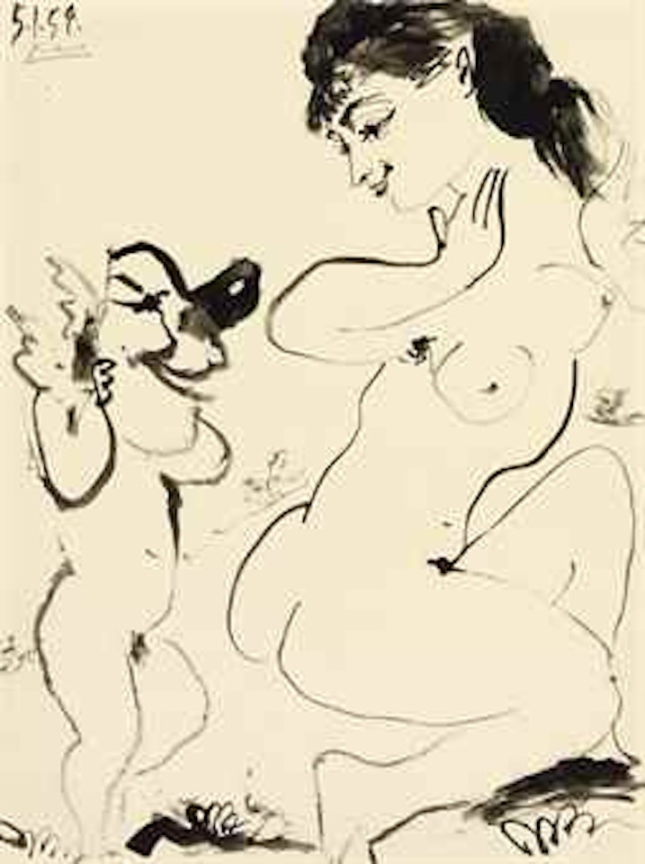 L'amour masqué by Pablo Picasso