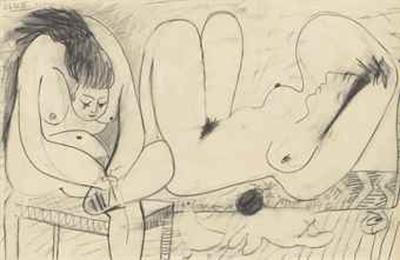 Femmes nues et enfant by Pablo Picasso