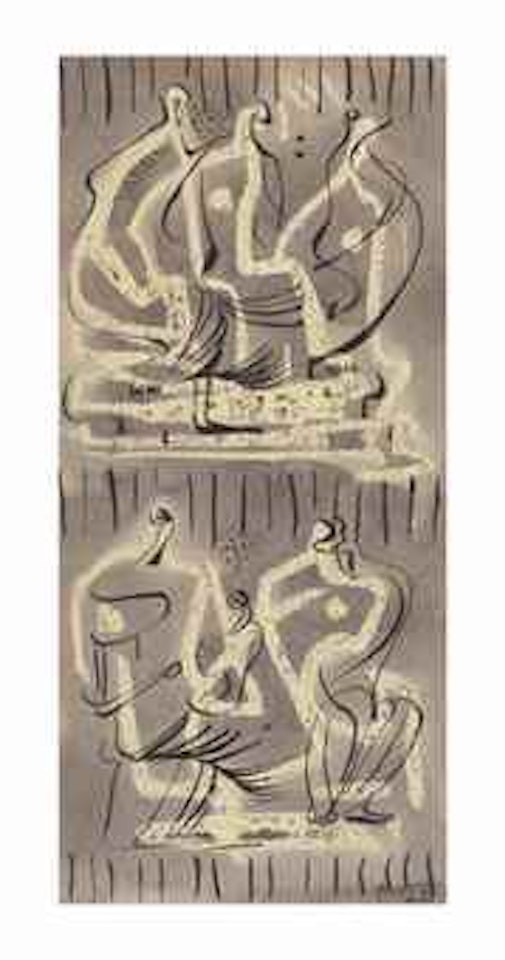 Textile Design: Family Groups by Henry Moore