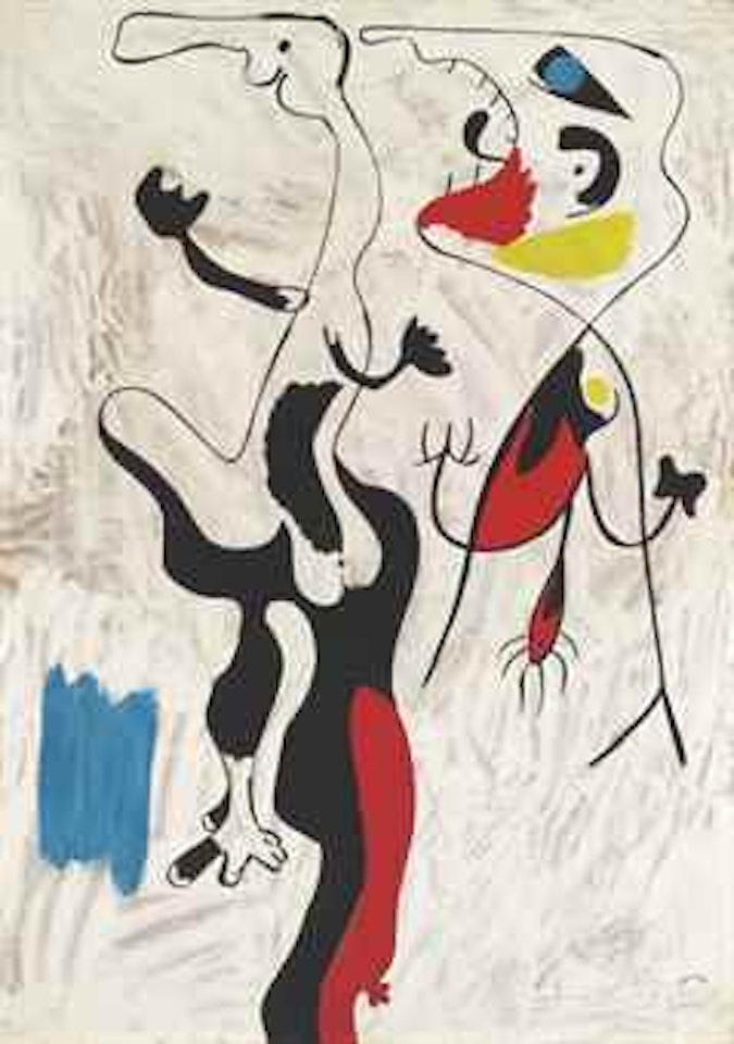 Homme et femme by Joan Miró