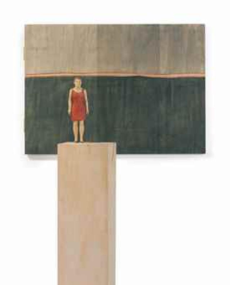 Figure and Relief (Vertical) by Stephan Balkenhol