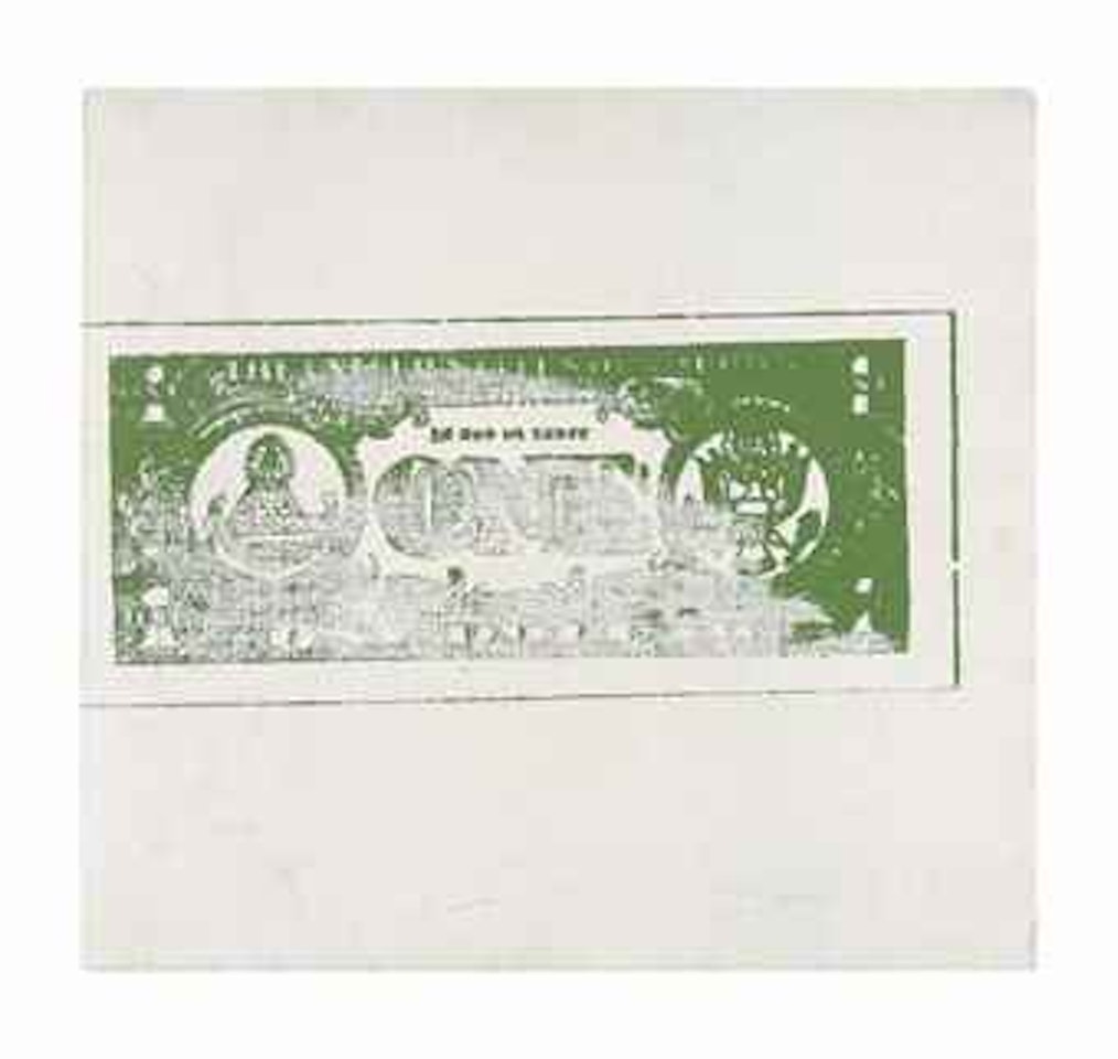 One Dollar Bill (Back) by Andy Warhol