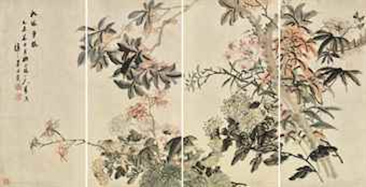 Blossoming Flowers by Wu Xizai