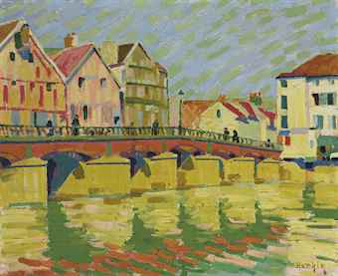Paysage à Hambourg by Auguste Herbin
