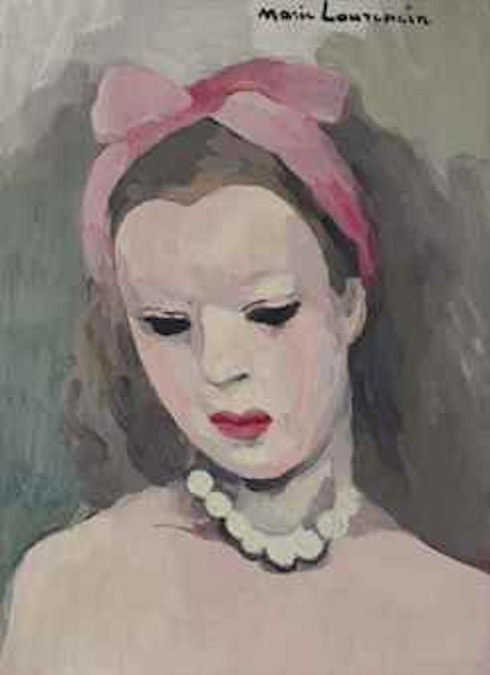 Suzanne au foulard rose by Marie Laurencin