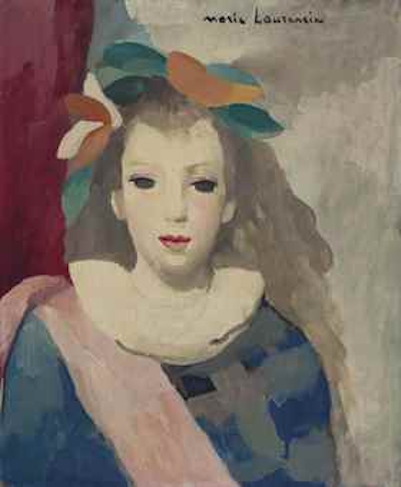 Jeune femme en bleu by Marie Laurencin