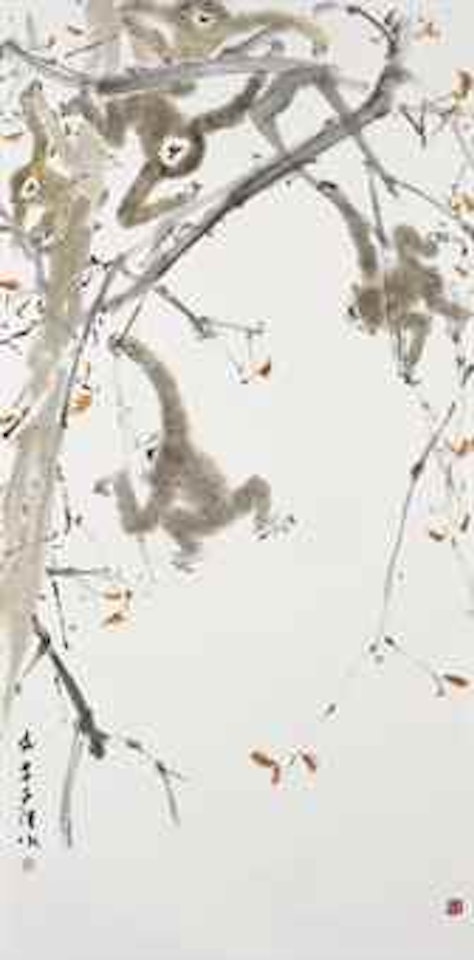 Five Gibbons on a Tree by Chen Wen Hsi