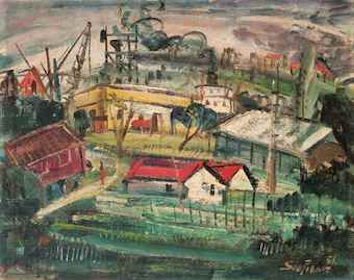 View of the Malayan Landscape by Cheong Soo Pieng