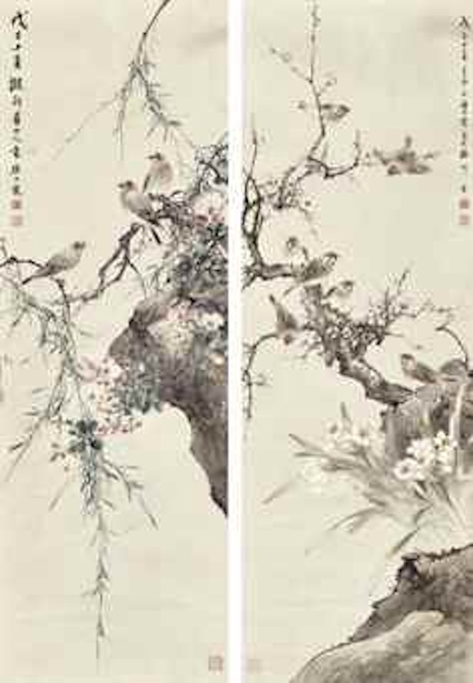 Flower and Birds by Yan Bolong