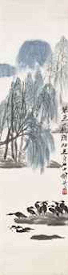 Cormorants and Willow by Qi Baishi