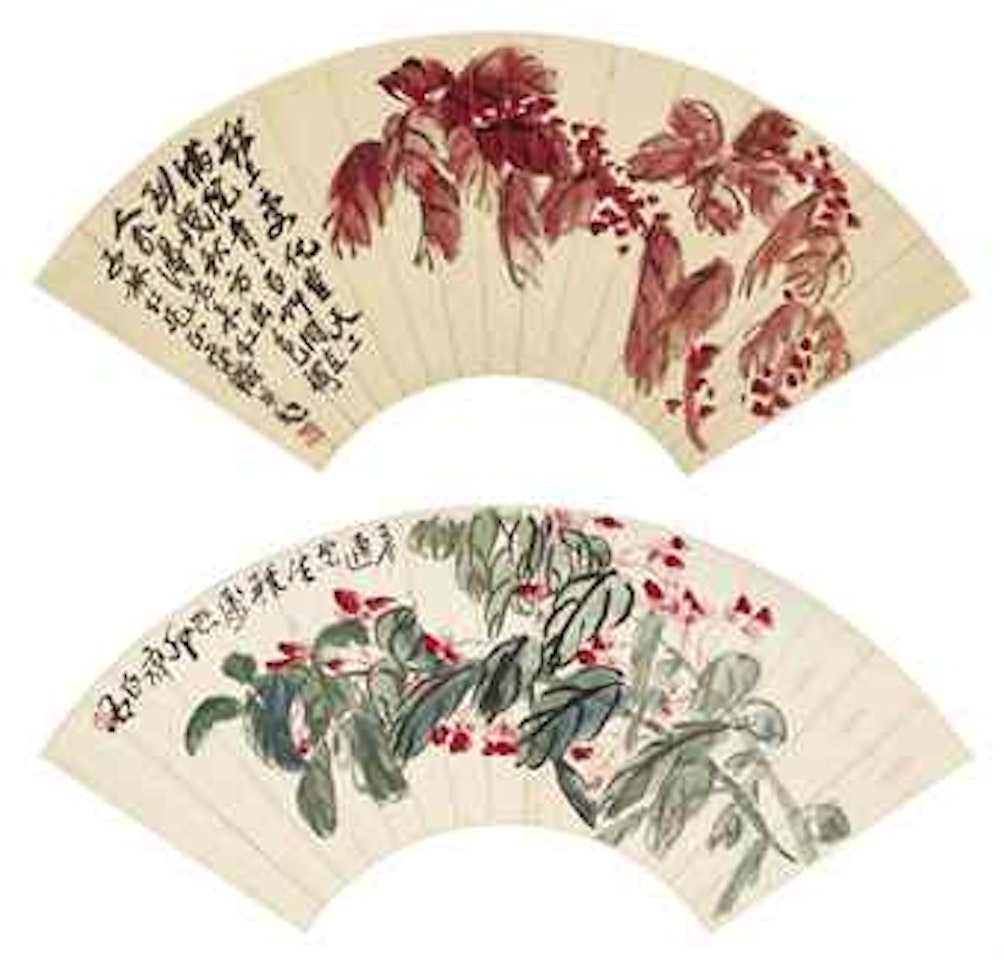 Amaranth/ Begonia by Qi Baishi
