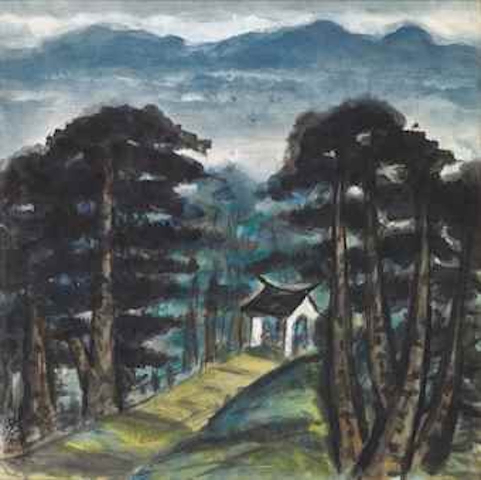 Pavilion in the Forest by Lin Fengmian