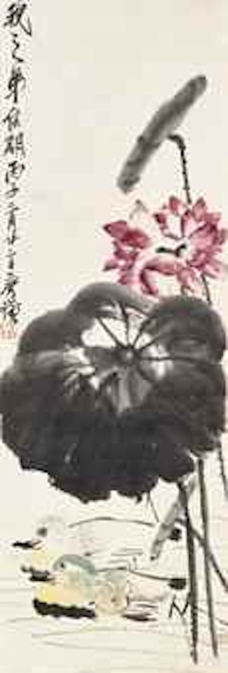 Mandarin Ducks and Lotus by Qi Baishi
